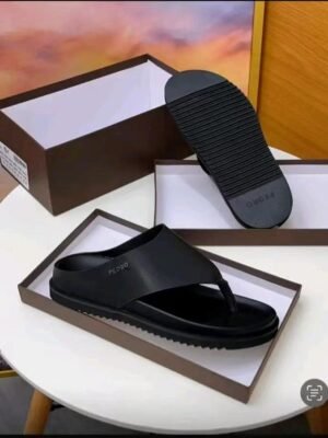 Pedro Black Leather Sandals