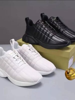 Burberry Quilted Leather Sneakers | British Luxury