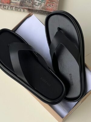 Zara Platform Thong Slide (Black)