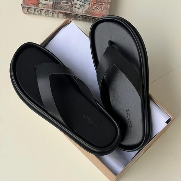 Zara Platform Thong Slide (Black)