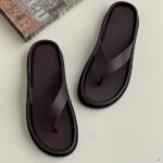 Zara Platform Thong Slide (Brown)