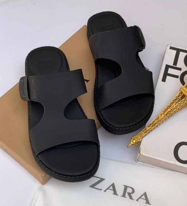 Zara Black Cut-Out Slide