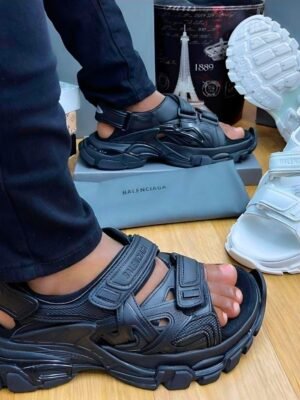 Balenciaga Track Sandals: Multi-Layered Chunky Slide