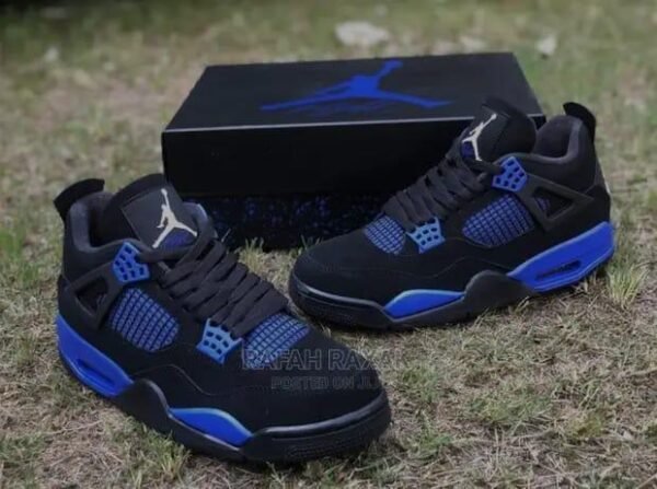Black and Blue Air Jordan Sneakers for Men | Tconcorde