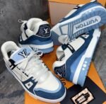 Louis Vuitton Blue and White Sneakers for Men - Limited Edition | Tconcorde