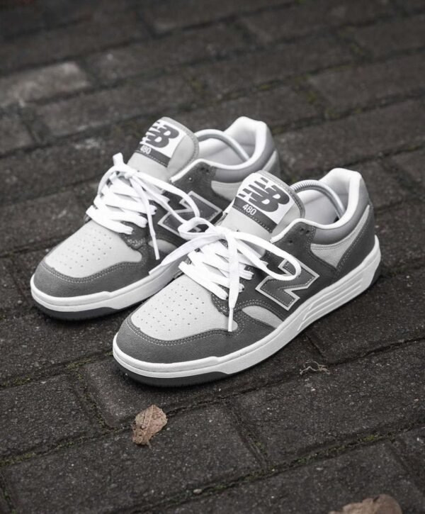 New Balance 480 Grey and White Sneakers for Men | Tconcorde