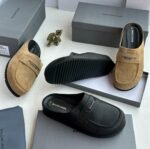 Premium Balenciaga Moccasin Half Shoe for Men - Luxury Suede Shoes in Nigeria at Tconcorde