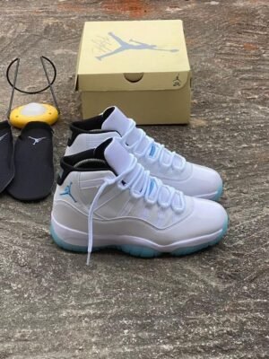 Air Jordan 11 Low White Blue Sneakers | Tconcorde