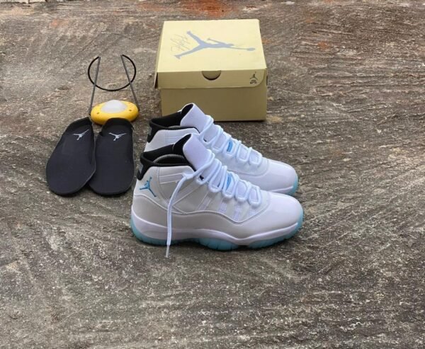 Air Jordan 11 Low White Blue Sneakers | Tconcorde