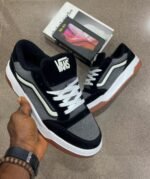 Vans Black Grey White Sneakers with Brown Sole | Tconcorde