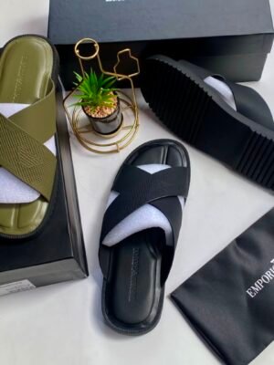 Emporio Armani Inspired Luxury Sliders for Men in Nigeria | Tconcorde
