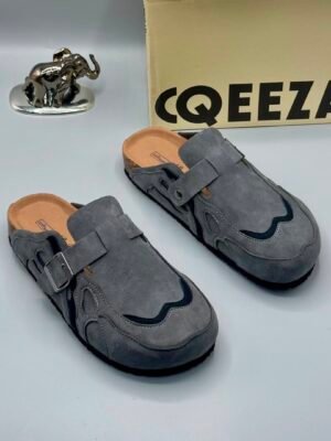 Premium Grey Suede Moccasin Half Shoe for Men | Tconcorde