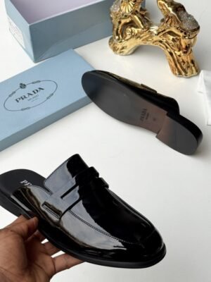 Tconcorde Black Patent Leather Half Shoes - Limited Stock!